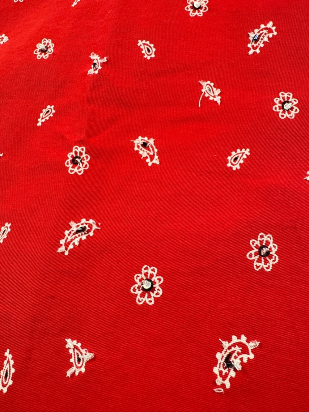 Quacker Factory Womens Bandana Western Jacket Size L Americana Embroidered - Picture 9 of 14